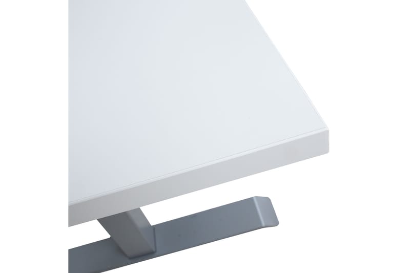Ergosum 2 Skrivebord 160 cm Hev- og Senkbart - Hvit/Grå - Møbler - Bord - Kontorbord - Skrivebord - Hev og senkbart skrivebord