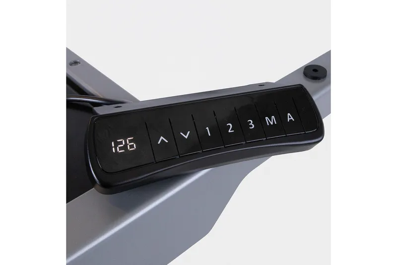 Ergosum 2 Skrivebord 160 cm Hev- og Senkbart - Hvit/Grå - Møbler - Bord - Kontorbord - Skrivebord - Hev og senkbart skrivebord