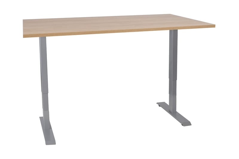 Ergosum 2 Skrivebord 160 cm Hev- og Senkbart - Tre/Natur - Møbler - Bord - Kontorbord - Skrivebord - Hev og senkbart skrivebord