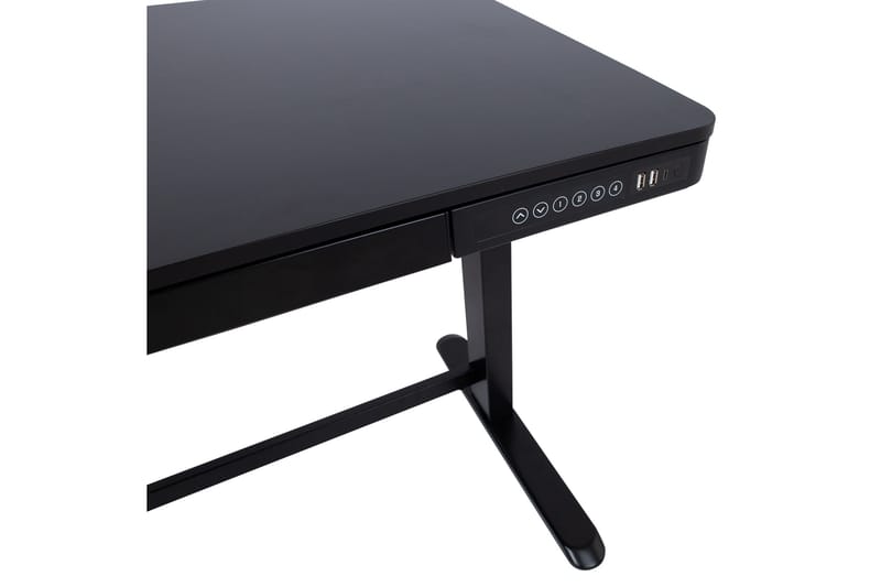 Ergosum Skrivebord 120 cm Hev- og Senkbart - Svart - Hev og senkbart skrivebord - Skrivebord