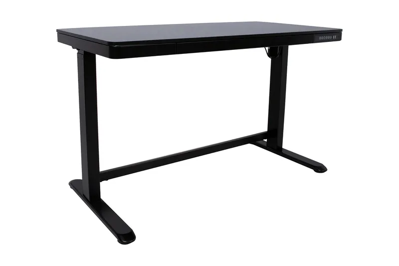 Ergosum Skrivebord 120 cm Hev- og Senkbart, Svart