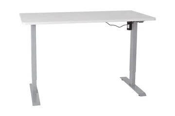 Ergosum Skrivebord 140 cm Hev- og Senkbart - Grå/Hvit - Møbler - Bord - Kontorbord - Skrivebord - Hev og senkbart skrivebord