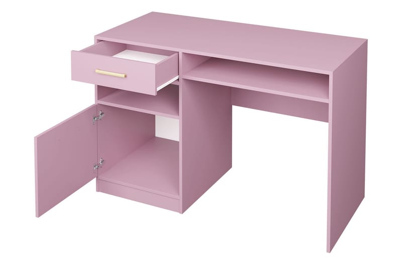 Escaldes Skrivebord 125 cm - Lilla - Møbler - Bord - Kontorbord - Skrivebord