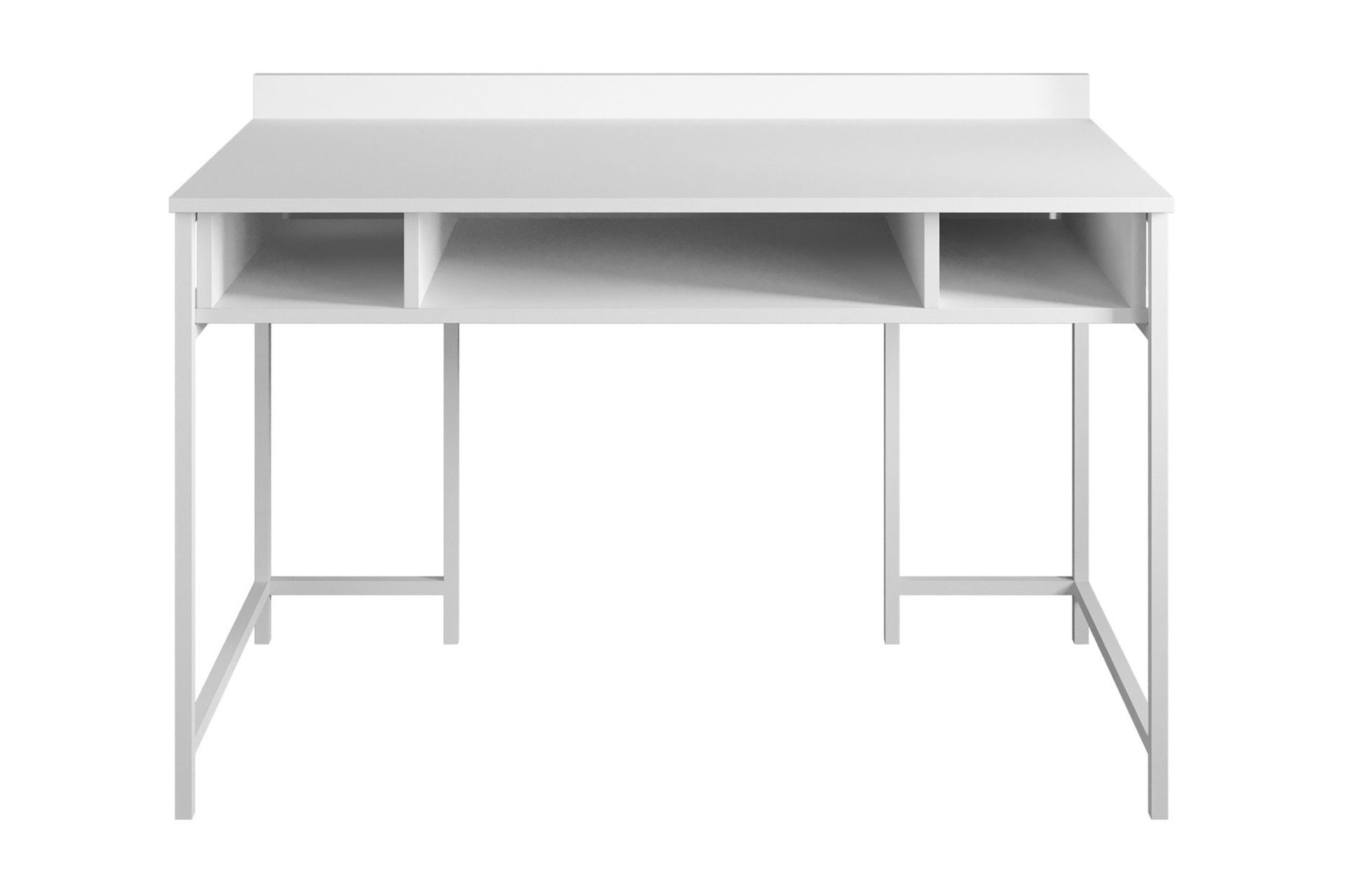 Fagersanna Skrivebord 120 cm med Oppbevaringshyller - Hvit