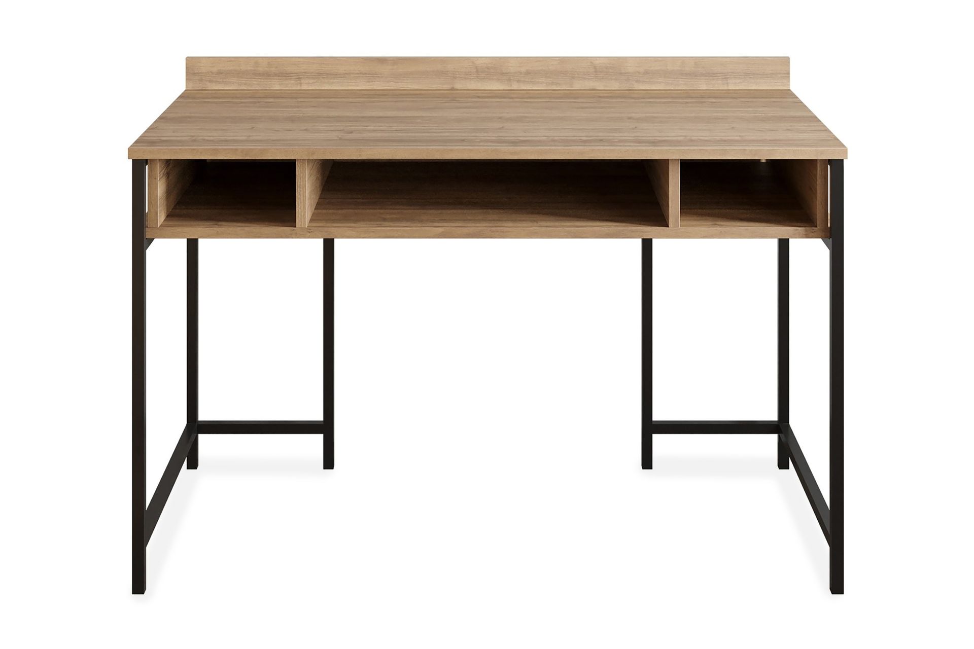Fagersanna Skrivebord 120 cm med Oppbevaringshyller - Svart