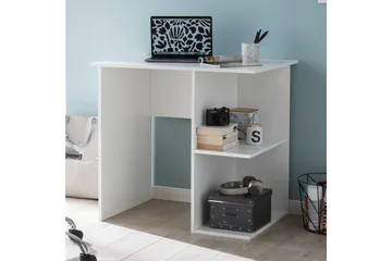Farleys Skrivebord 82 cm med Oppbevaringshyller - Hvit - Møbler - Bord - Kontorbord - Skrivebord