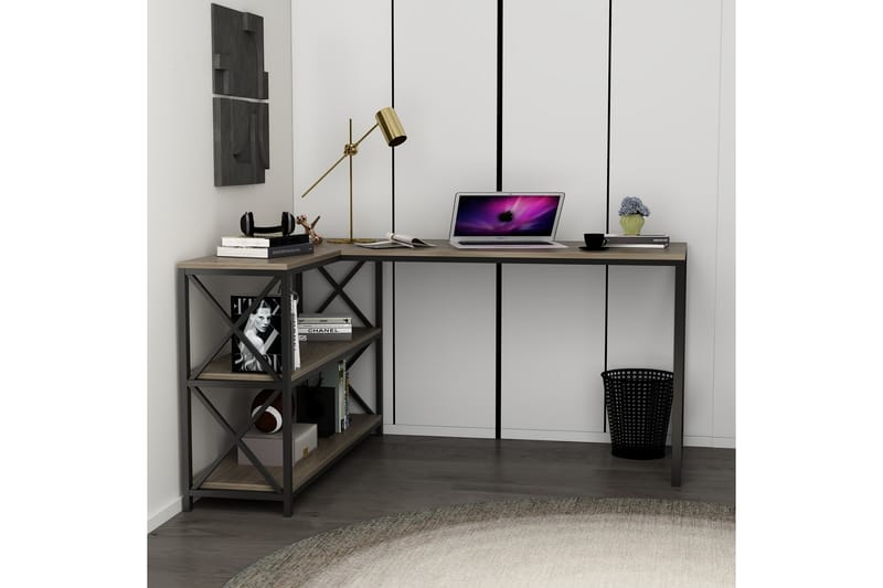 Flexy Skrivebord 150 cm - Brun - Skrivebord