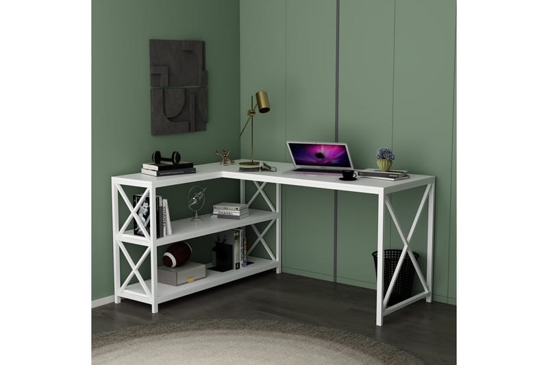 Flexy Skrivebord 150 cm - Hvit - Skrivebord