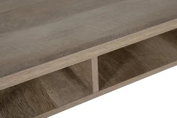 Forresa Skrivebord 120 cm med Oppbevaringshylle - Mørkebrun/Svart - Møbler - Bord - Kontorbord - Skrivebord