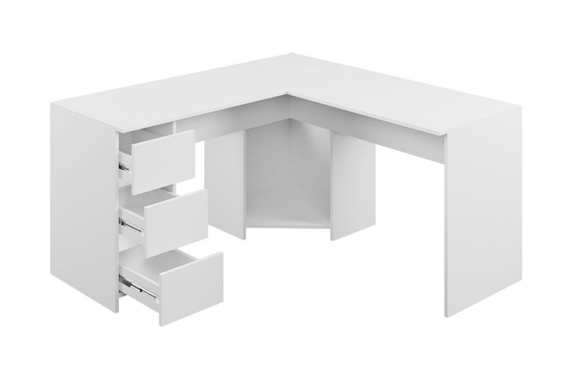 Fotyn Skrivebord 142 cm - Hvit - Møbler - Bord - Kontorbord - Skrivebord