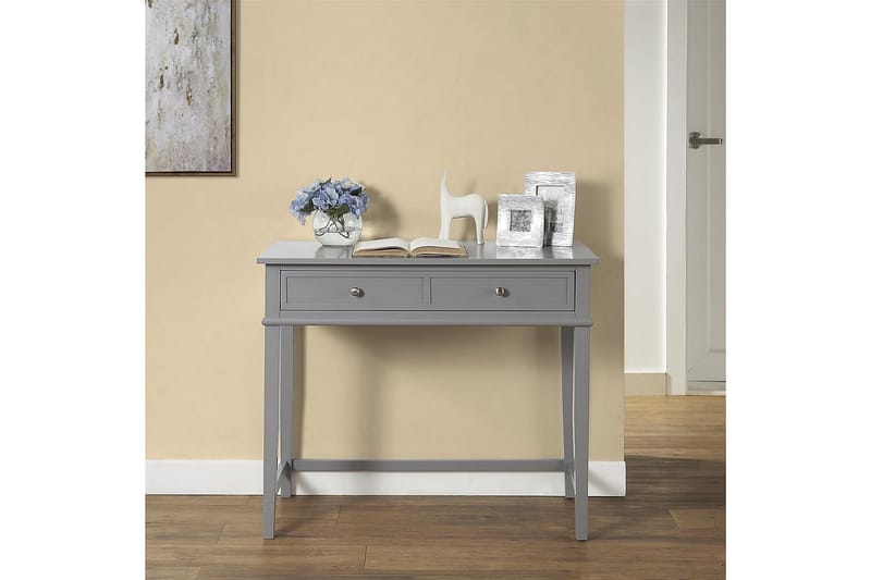 Franklin Skrivebord 90 cm med Oppbevaringsskuff Grå - Dorel Home - Møbler - Bord - Kontorbord - Skrivebord