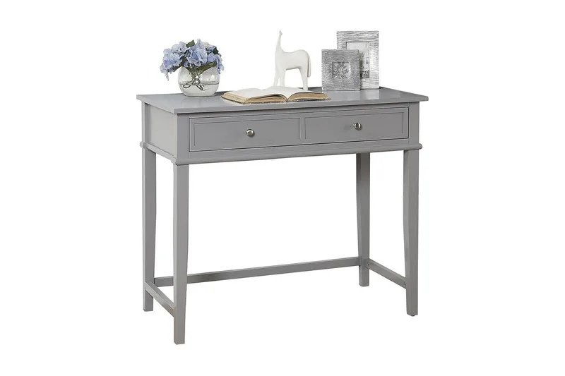 Franklin Skrivebord 90 cm med Oppbevaringsskuff Grå - Dorel Home - Møbler - Bord - Kontorbord - Skrivebord