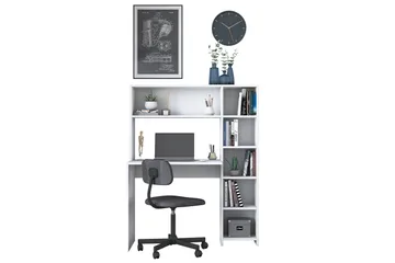 Freal Skrivebord 113 cm - Hvit - Møbler - Bord - Kontorbord - Skrivebord