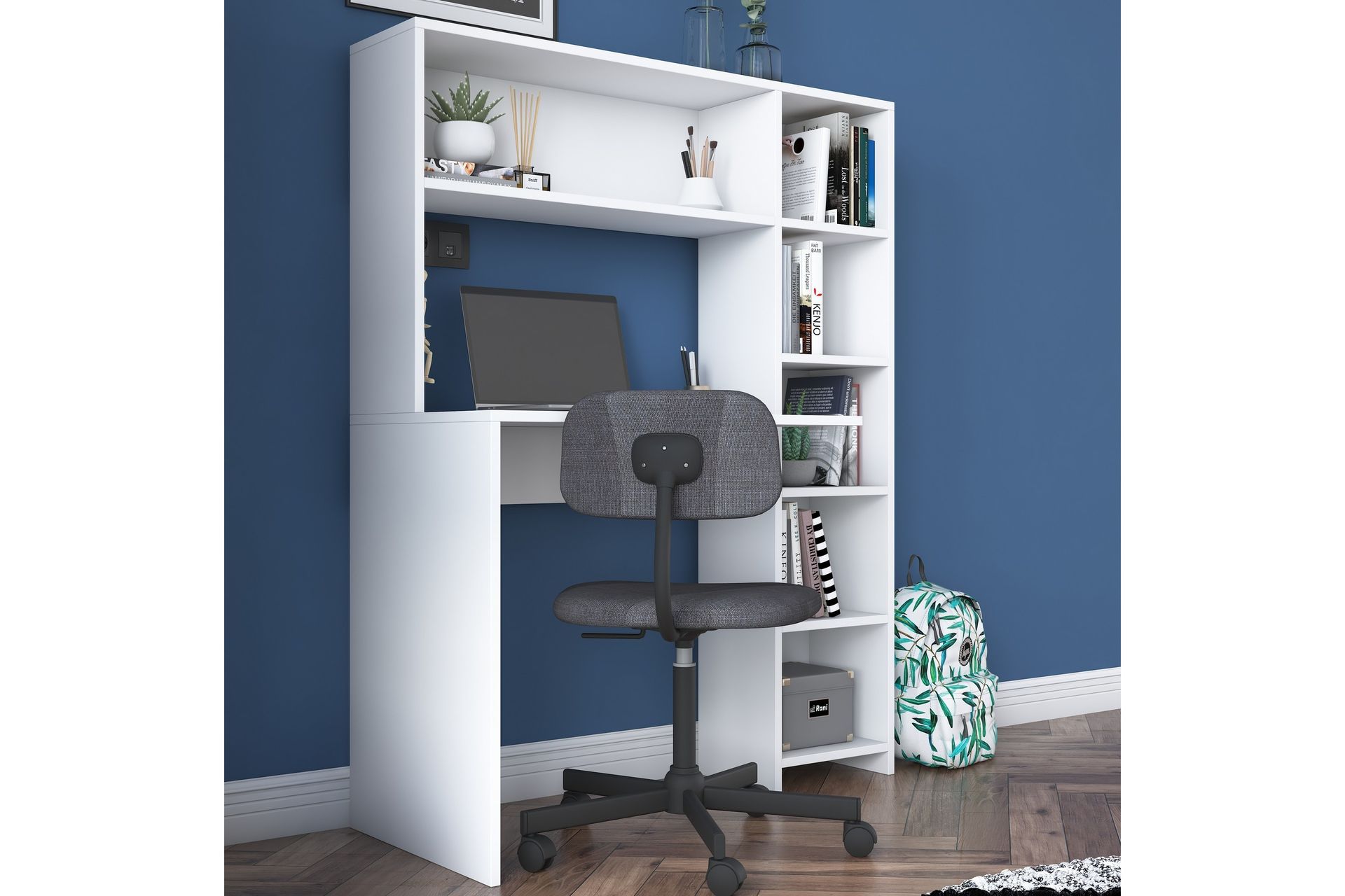 Freal Skrivebord 113 cm - Hvit - Møbler - Bord - Kontorbord - Skrivebord