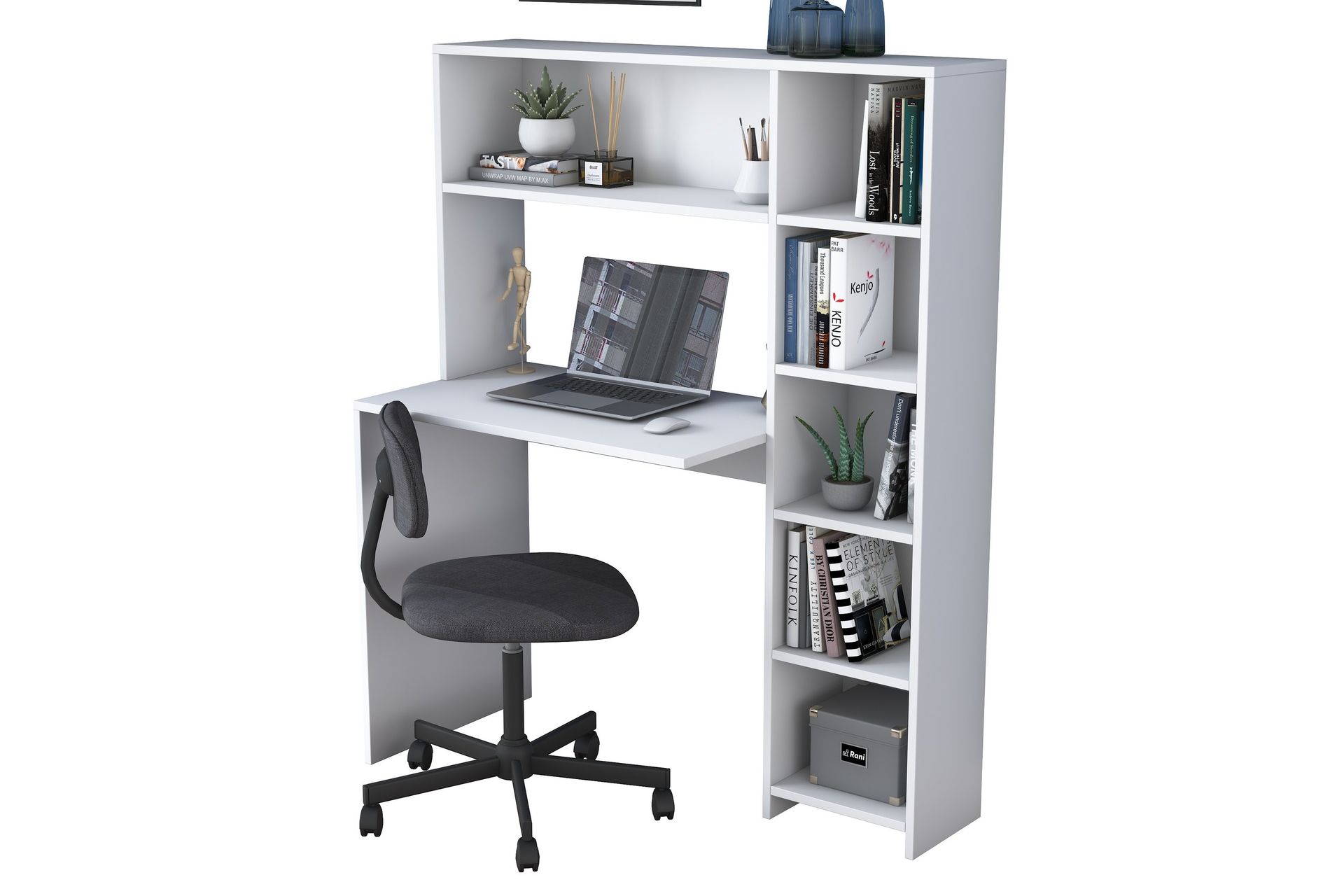 Freal Skrivebord 113 cm - Hvit - Møbler - Bord - Kontorbord - Skrivebord