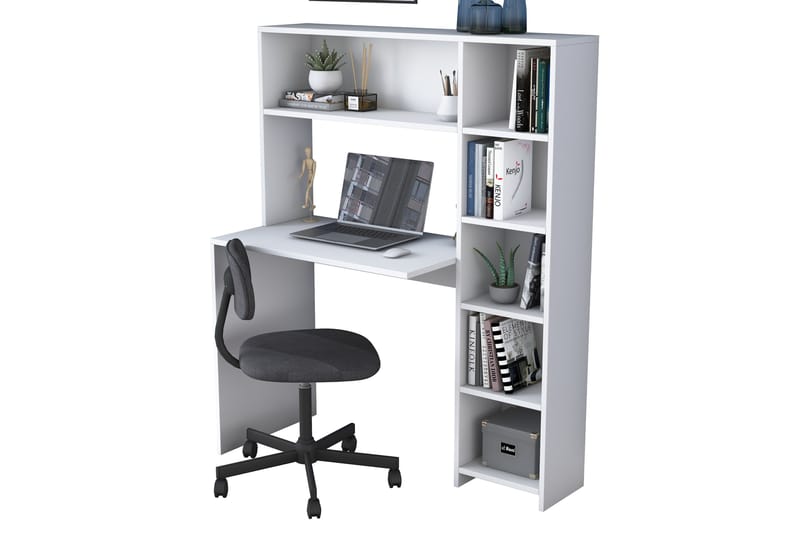 Freal Skrivebord 113 cm - Hvit - Møbler - Bord - Kontorbord - Skrivebord