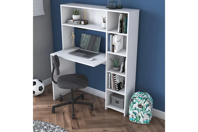 Freal Skrivebord 113 cm - Hvit - Møbler - Bord - Kontorbord - Skrivebord