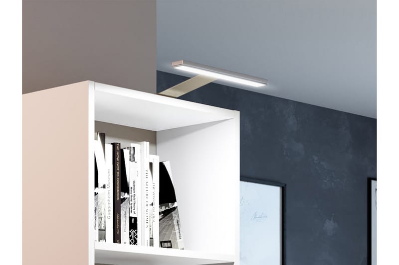 Gdeide Skrivebord 125 cm med Oppbevaringshylle - Hvit - Møbler - Bord - Kontorbord - Skrivebord