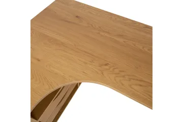 Georgia Skrivebord 145x80 cm med Skuffer i Tre med Metallben - Trefarget - Møbler - Bord - Kontorbord - Skrivebord