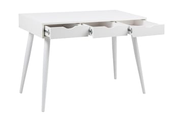 Gradina Skrivebord 110 cm med Oppbevaring 3 Skuffer - Hvit - Møbler - Bord - Kontorbord - Skrivebord