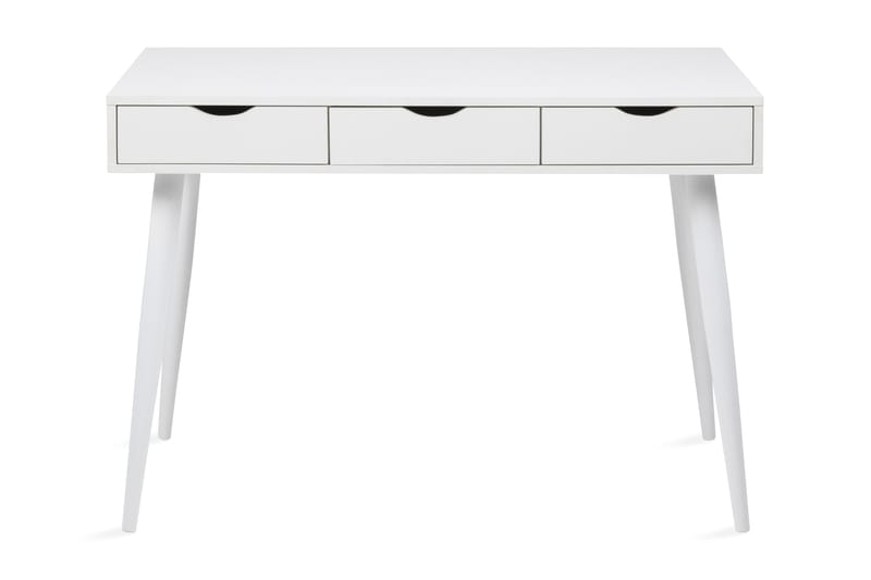 Gradina Skrivebord 110 cm med Oppbevaring 3 Skuffer - Hvit - Møbler - Bord - Kontorbord - Skrivebord