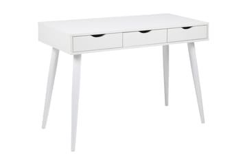 Gradina Skrivebord 110 cm med Oppbevaring 3 Skuffer - Hvit - Møbler - Bord - Kontorbord - Skrivebord