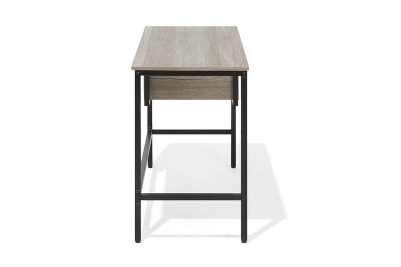 Grantha Skrivebord 120 cm med Oppbevaring 2 Skuffer - Lysebrun/Svart - Møbler - Bord - Kontorbord - Skrivebord