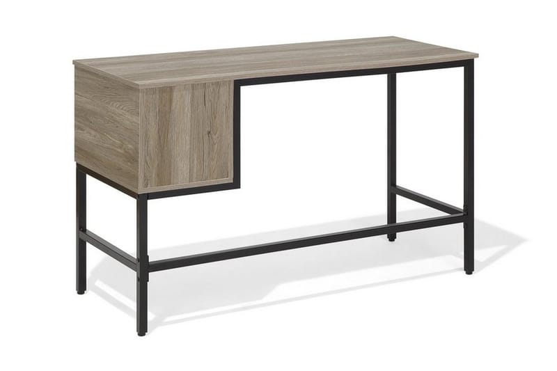 Grantha Skrivebord 120 cm med Oppbevaring 2 Skuffer - Lysebrun/Svart - Møbler - Bord - Kontorbord - Skrivebord