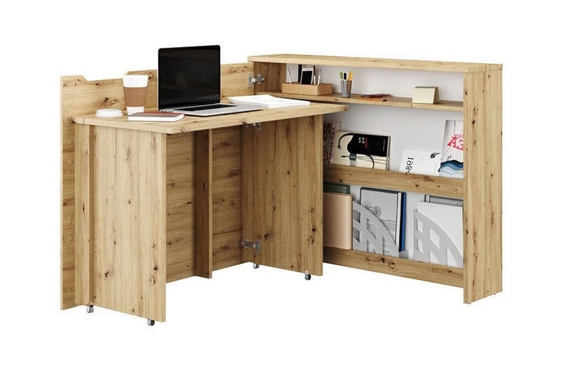 Grianan Skrivebord 136 cm - Brun - Møbler - Bord - Kontorbord - Skrivebord