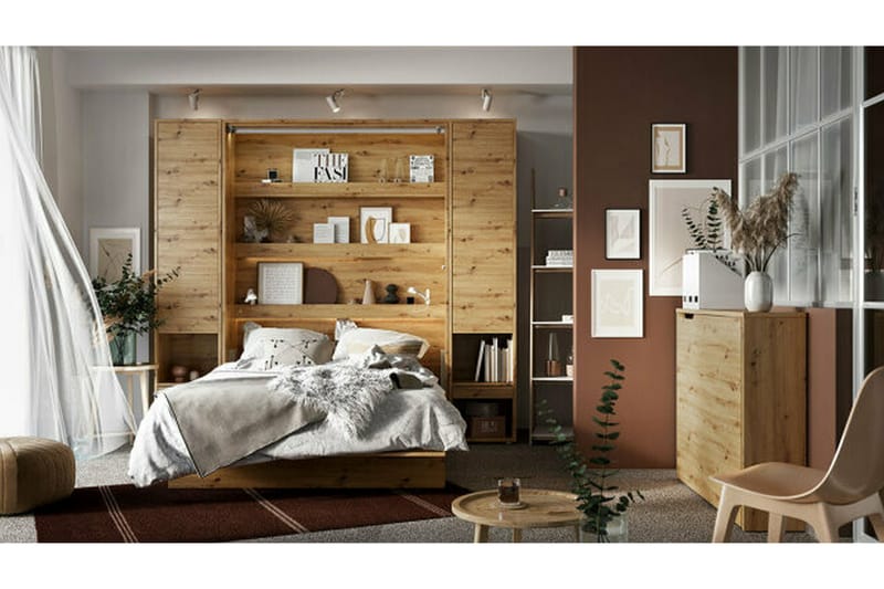 Grianan Skrivebord 136 cm - Brun - Møbler - Bord - Kontorbord - Skrivebord