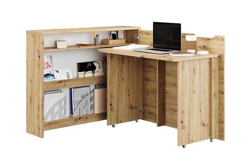 Grianan Skrivebord 136 cm - Brun - Møbler - Bord - Kontorbord - Skrivebord
