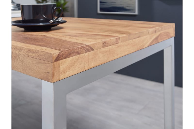 Hayoz Skrivebord 120 cm - Akasie/Krom - Møbler - Bord - Kontorbord - Skrivebord
