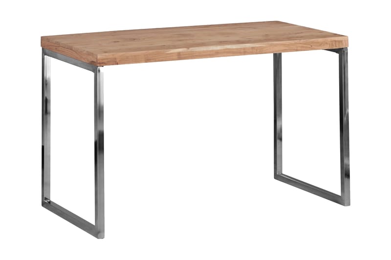 Hayoz Skrivebord 120 cm - Akasie/Krom - Møbler - Bord - Kontorbord - Skrivebord