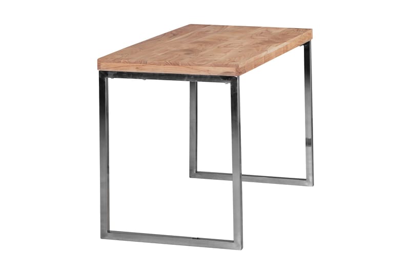 Hayoz Skrivebord 120 cm - Akasie/Krom - Møbler - Bord - Kontorbord - Skrivebord
