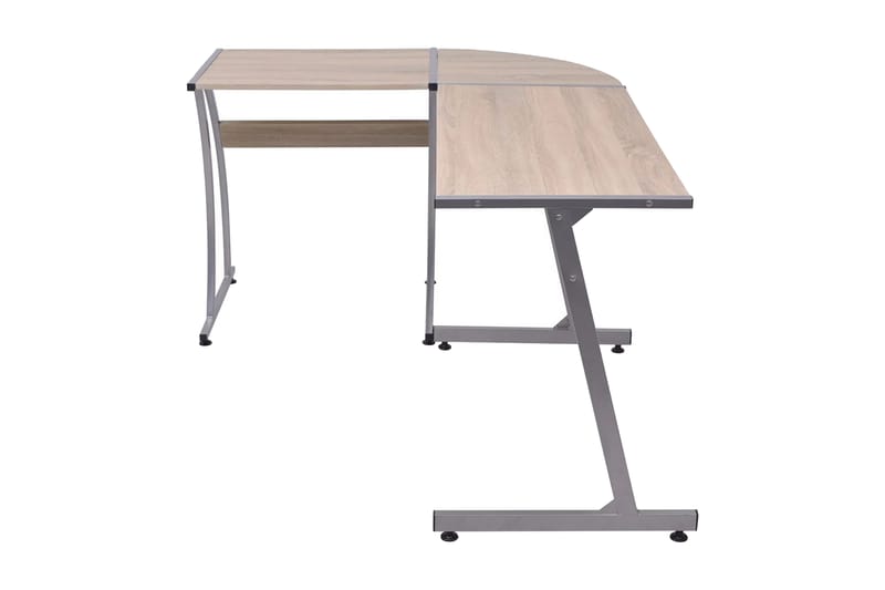 Hjørnepult L-Formet Eik - Eik - Skrivebord