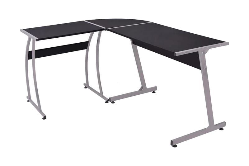 Hjørnepult L-formet svart - Svart - Møbler - Bord - Kontorbord - Skrivebord