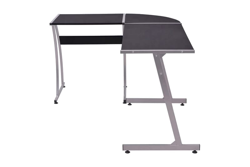 Hjørnepult L-formet svart - Svart - Møbler - Bord - Kontorbord - Skrivebord