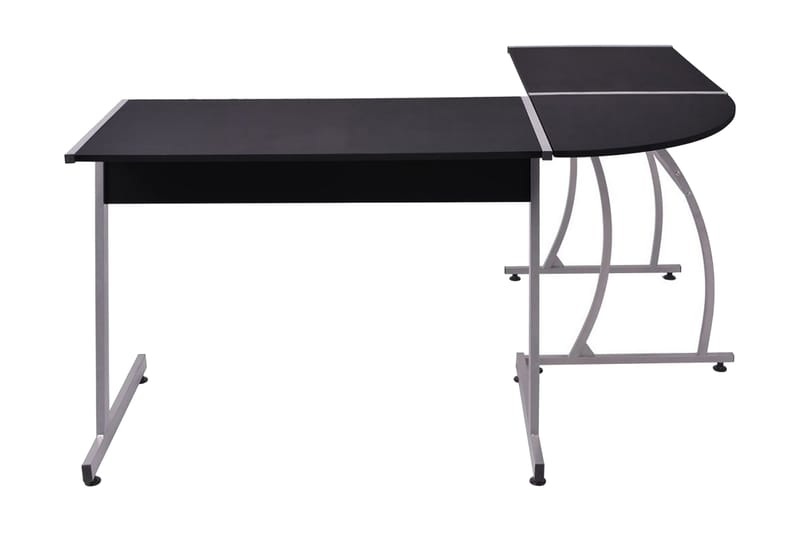 Hjørnepult L-formet svart - Svart - Møbler - Bord - Kontorbord - Skrivebord