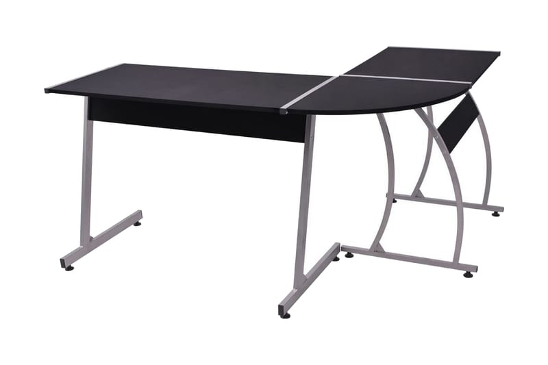 Hjørnepult L-formet svart - Svart - Møbler - Bord - Kontorbord - Skrivebord