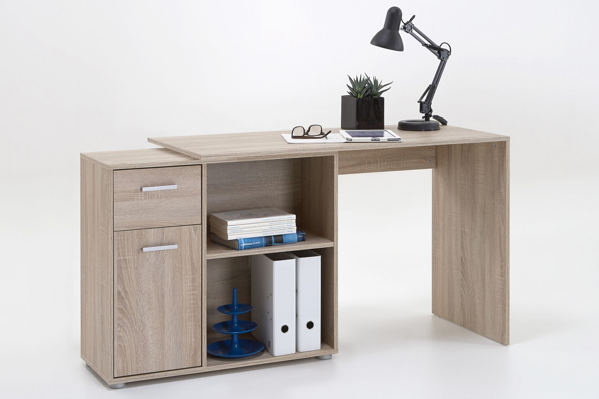 Astraea Hjørneskrivebord 117 cm - Eik - Møbler - Bord - Kontorbord - Skrivebord - Hjørneskrivebord