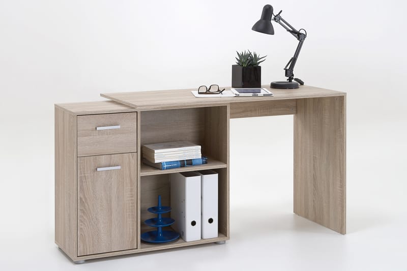 Astraea Hjørneskrivebord 117 cm - Eik - Møbler - Bord - Kontorbord - Skrivebord - Hjørneskrivebord
