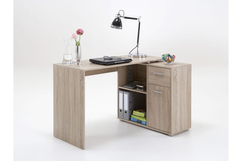 Astraea Hjørneskrivebord 117 cm - Eik - Møbler - Bord - Kontorbord - Skrivebord - Hjørneskrivebord