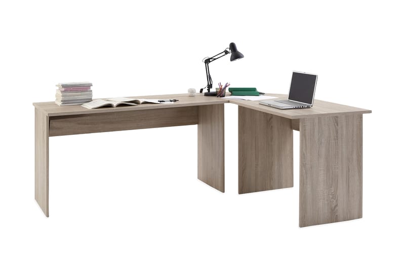 Bellmore Hjørneskrivebord 205 Eik - Møbler - Bord - Kontorbord - Skrivebord - Hjørneskrivebord