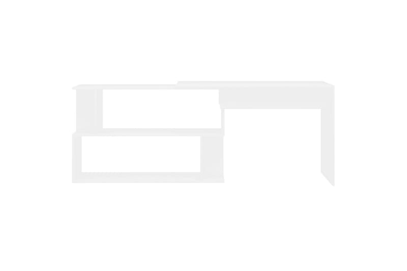 Hjørneskrivebord hvit 200x50x76 cm sponplate - Hvit - Møbler - Bord - Kontorbord - Skrivebord