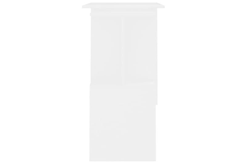 Hjørneskrivebord hvit 200x50x76 cm sponplate - Hvit - Møbler - Bord - Kontorbord - Skrivebord