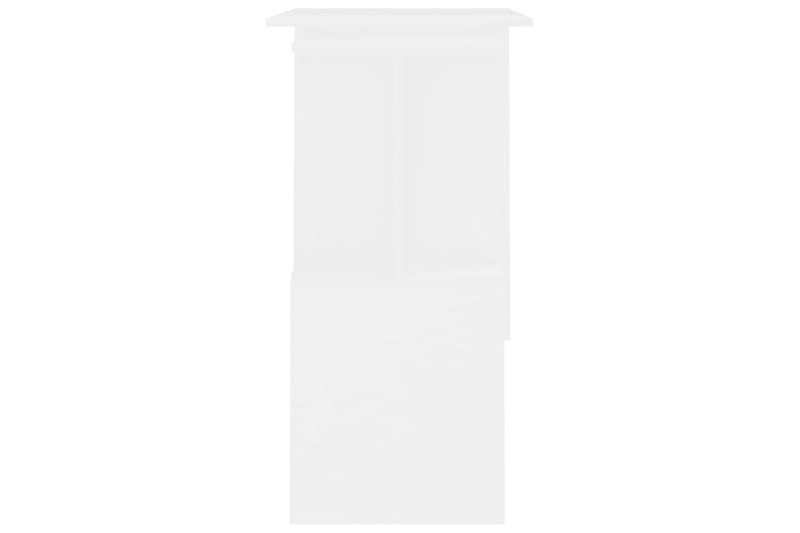 Hjørneskrivebord hvit 200x50x76 cm sponplate - Hvit - Skrivebord