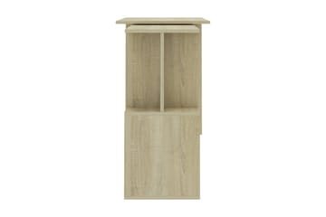 Hjørneskrivebord sonoma eik 200x50x76 cm sponplate - Brun - Møbler - Bord - Kontorbord - Skrivebord