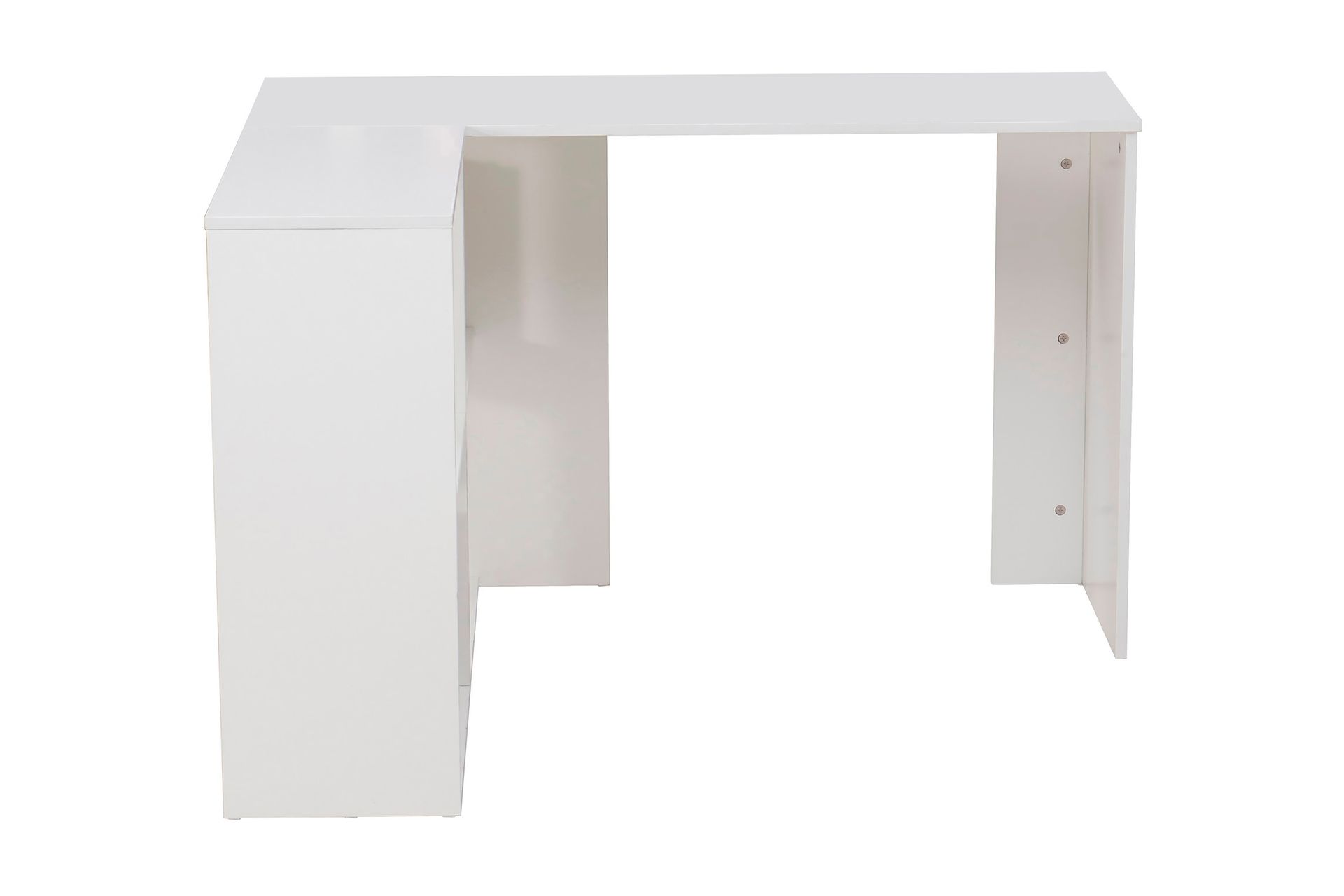 Valterra Hjørneskrivebord 119 cm - Svart/Hvit - Møbler - Bord - Kontorbord - Skrivebord - Hjørneskrivebord