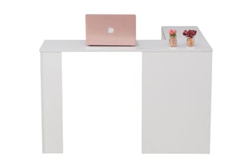 Valterra Hjørneskrivebord 119 cm - Svart/Hvit - Møbler - Bord - Kontorbord - Skrivebord - Hjørneskrivebord