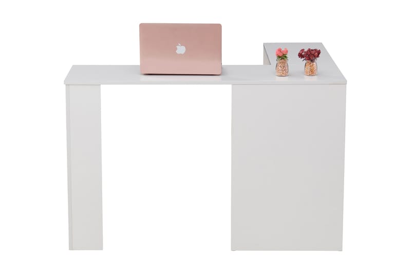 Valterra Hjørneskrivebord 119 cm - Svart/Hvit - Møbler - Bord - Kontorbord - Skrivebord - Hjørneskrivebord